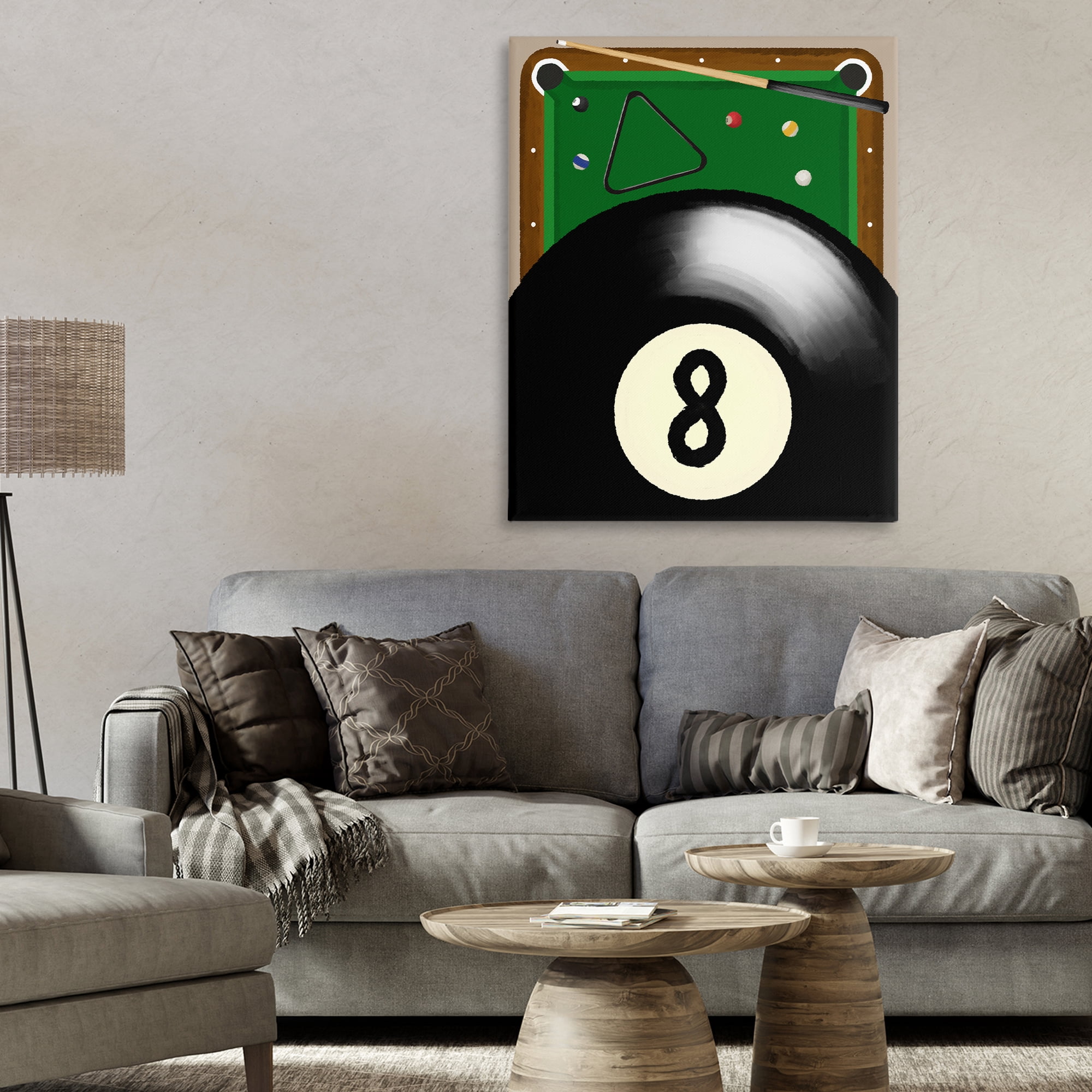 Stupell Industries Billiard Table & Balls Canvas Wall Art, design by Jennifer Stith