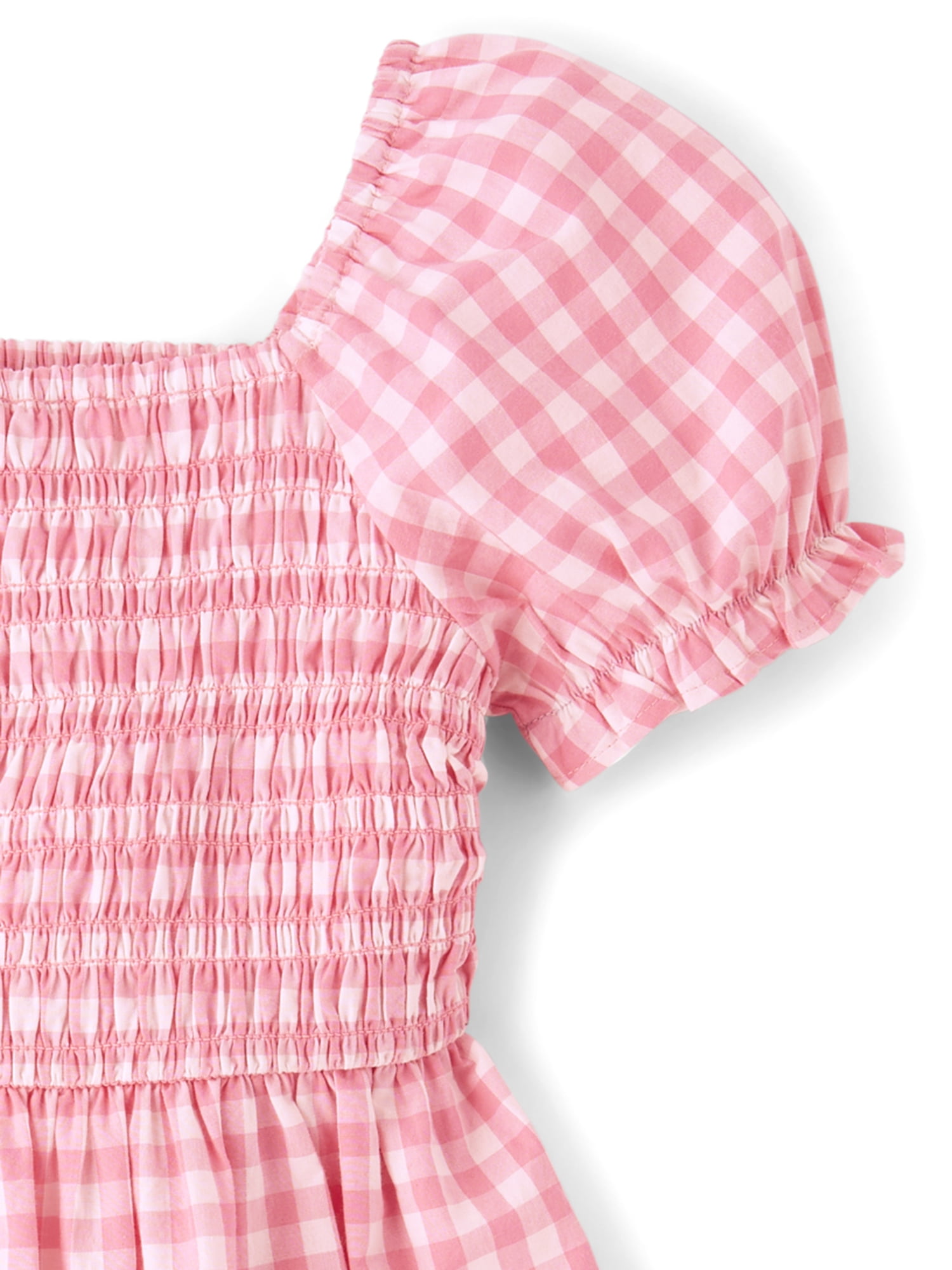 The Children's Place Girls Short Sleeve Casual Smocked Dress, Sizes XS-XXL