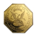 thumbnail image 2 of 2.5 oz Gold Octagon - $50 Gold Humbert Commemorative Gem PF NGC, 2 of 3