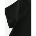 thumbnail image 4 of Tween Girl Summer New Cartoon Cute & Dynamic Printed Black T-Shirt, 4 of 6