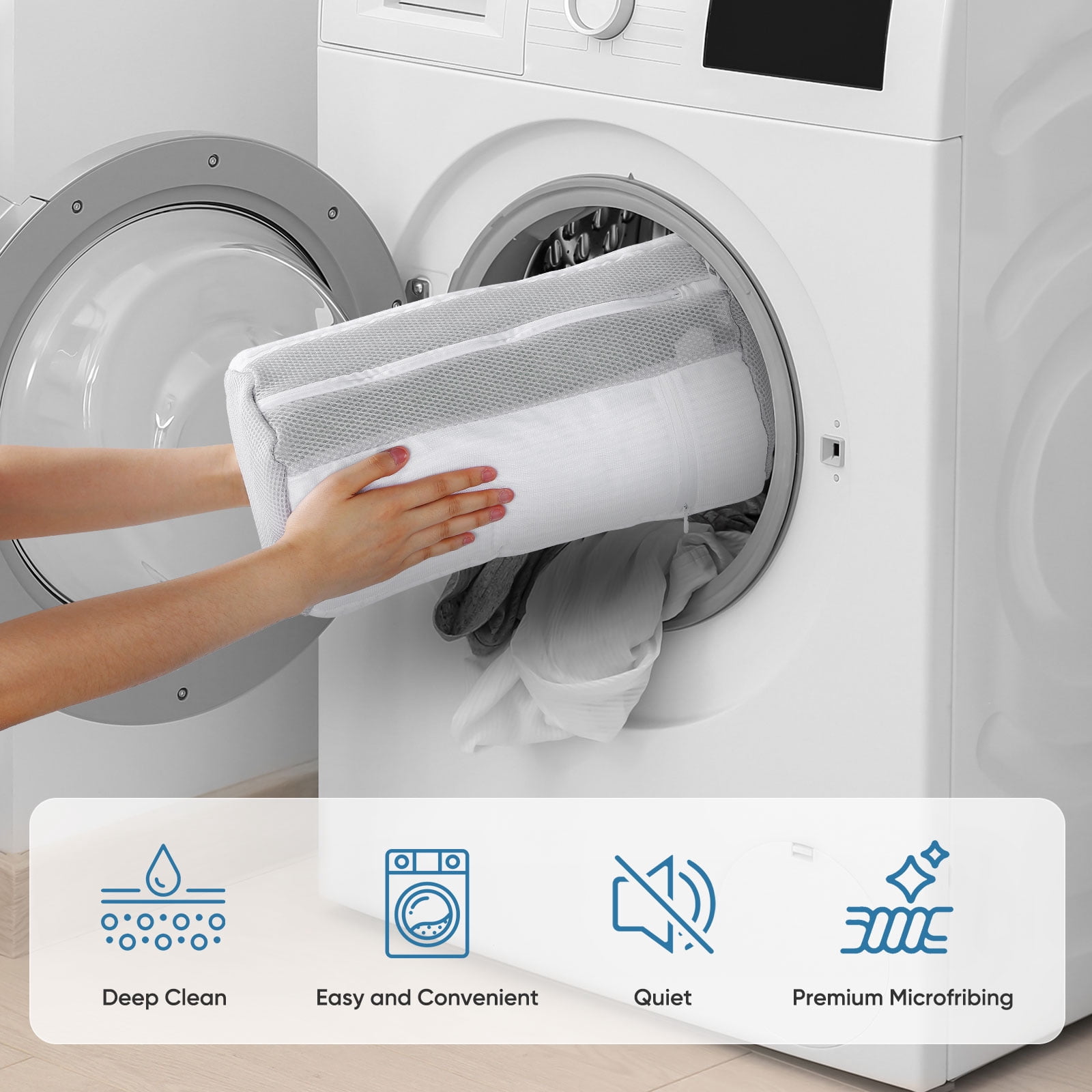 Avoalre Shoe Washing Bag for Washing Machine, Deep Cleaning Laundry Shoe Bag with Shoe Tree, Durable & Reusable for Various Shoes