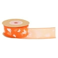 thumbnail image 1 of GUOOL 10 Meters Butterfly Printed Chiffon Ribbon Sewing Embellishment Orange, 1 of 7