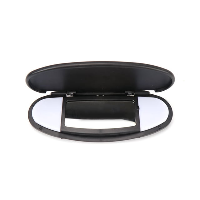 Black ABS+PC Sun Visor Vanity Mirror Cover Replacement for BMW Mini R50 R56 - 195x77x15mm, 152g, Includes 1 Cover