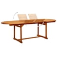 thumbnail image 3 of Mesa de comedor de jardín VidaXL de madera maciza de acacia extensible, 3 of 9