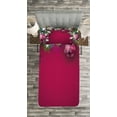 thumbnail image 3 of Ambesonne Christmas Quilted Bedspread Set 2 Pcs, Tree Balls Snowflakes, Twin Size, Magenta Green White, 3 of 3