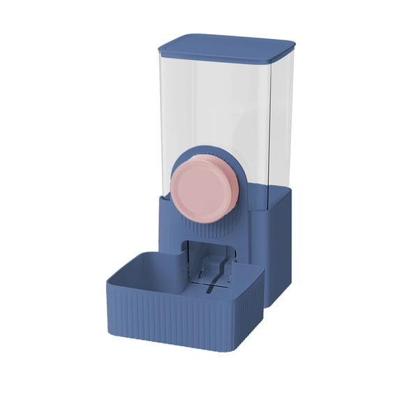 Bcylexb Automatic Food and Water Feeder Wall Mount, for Small Dogs Cats Rabbits Hamsters Guinea Pig, Multipurpose Pet Bowls, Blue