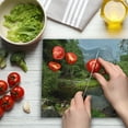 thumbnail image 3 of Yosemite Cutting Board, Small Spring Forest Distant Mountain Picture of Yosemite National Park Landscape Print, Decorative Tempered Glass Cutting and Serving Board, Large Size, Green, by Ambesonne, 3 of 5