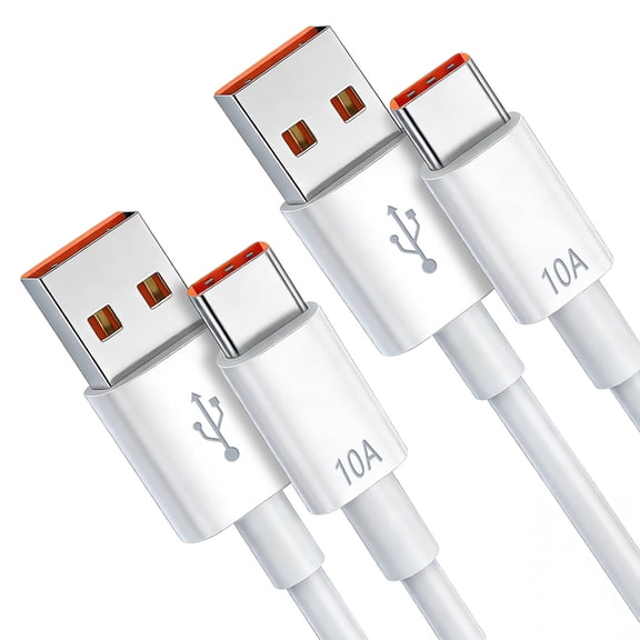 2 Pack USB A to USB Type C Charger Cable, 6ft USB to USB-C Cable