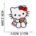 thumbnail image 1 of Cartoon Cute KT Cat Hello Kitty Applique For DIY Sew on Child Clothes jacket Hat Ironing Patches Jeans Embroidered Sticker FGS, 1 of 7