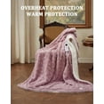thumbnail image 2 of Twister.CK 90" x 100" Electric Heated Blanket King Size, with 10 Heating Levels & 10 Time Settings, Machine Washable Sherpa, ETL Certified, Dusty Pink, 2 of 9