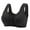 Black, variant on Front Snap Everyday Bras for Older Women Wirefree Push Up Sport Bra Plus Size Bralettes for Senior