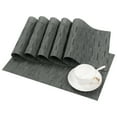 thumbnail image 4 of Place mats with Table Runner Set of 7 Woven Vinyl Table Mats and Runner for Dining Table Heat Resistant, 4 of 11