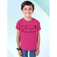 thumbnail image 2 of Breast Cancer Support Stronger Than Cancer Pink Ribbon Youth T-shirt, XS, Cyber Pink, 2 of 6
