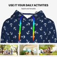 thumbnail image 4 of Haiem Nautical Themed Simple Anchors for Men's Fashion Hoodies & Sweatshirts with Kangaroo Pocket,Hooded Sweatshirt with Eye-catching Drawstrings-X-Large, 4 of 7