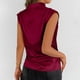 thumbnail image 4 of Camiseta sin mangas con cuello en V para mujer - Escote con volantes, tejido ligero, primavera/verano - Tallas S-XL, ropa informal/de fiesta, 4 of 8