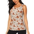 thumbnail image 1 of Balery Western Desert Nature Landscape Camiseta sin mangas estampada ligera para mujer, tops de entrenamiento sin mangas, camisetas de yoga transpirables de secado rápido.-X-Large, 1 of 7