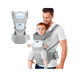 thumbnail image 1 of Portabebé Mochila Multifuncional Con Asiento Bebé Color Gris, 1 of 4