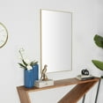 thumbnail image 3 of DecMode 24" x 40" Gold Wall Mirror with Thin Frame, 3 of 12