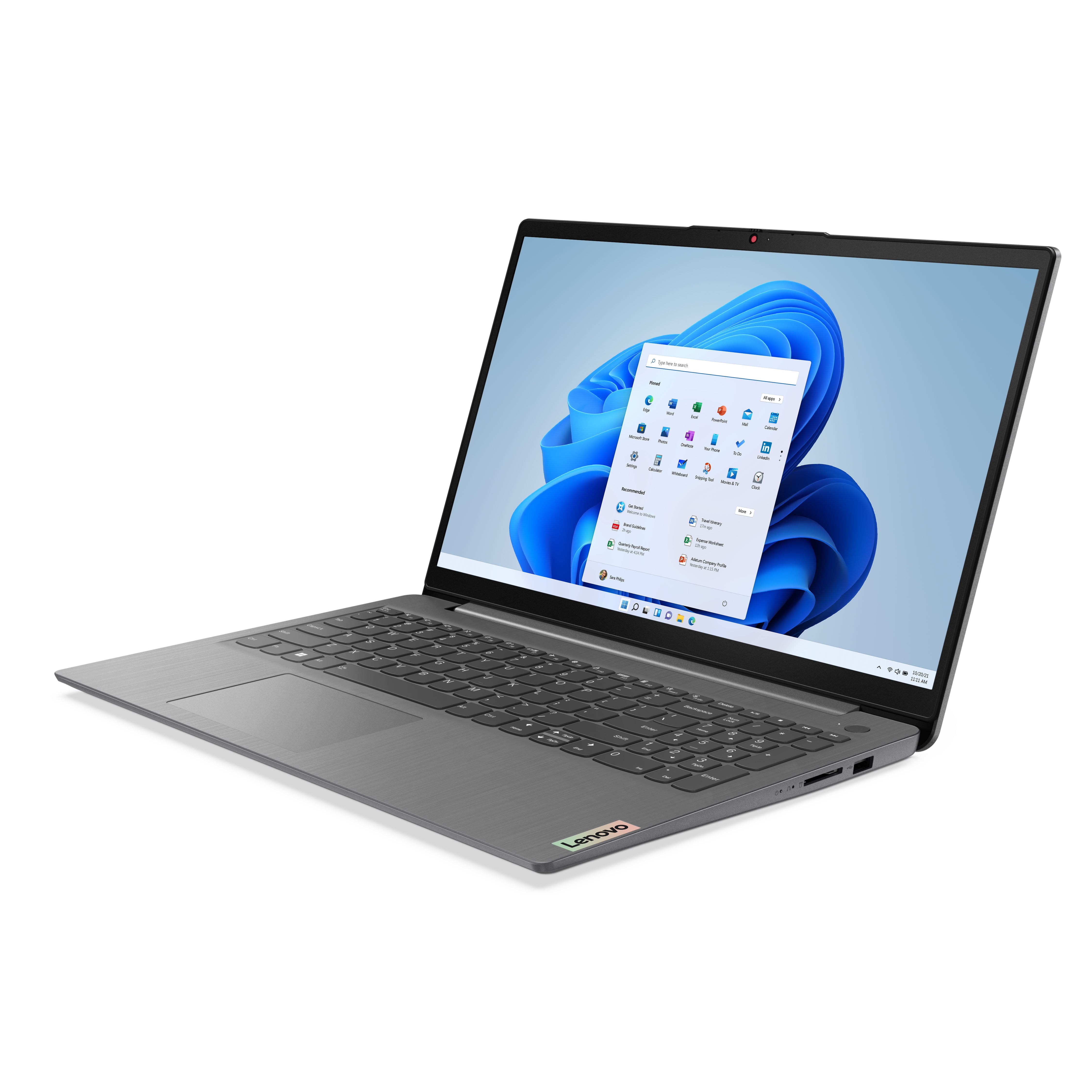 Lenovo IdeaPad 3i 15", Intel Core i7-1255U, 16GB RAM, 512 GB SSD, Arctic Grey, Windows 11 Home, 82RK017QUS