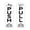 White / Black, variant on Signs ByLITA Vertical Push and Pull Door Signs (Sports) Door Sign (White / Black) - Large