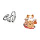 thumbnail image 5 of Reloj de arte minimalista con escultura de gato para decoración del hogar, regalo único de inauguración de la casa, silencioso, para colgar en la pare, 5 of 8