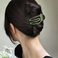 thumbnail image 5 of Plastic Non-slip Hair Claw Clip Flat Hair Claw Clip Frosted Coil Hair Grab Clip Small and Medium Hair Clip French Twist Hair Clip Women's Hair Accessories(Pack of 3), 5 of 5