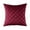 Red, variant on Phantoscope Velvet Series Pleated Checker Decorative Throw Pillow, 18" x 18", Navy Blue, 2 Pack