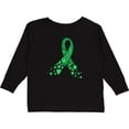 thumbnail image 3 of Inktastic Cerebral Palsy Awareness- Green Ribbon Made of Hearts Boys or Girls Long Sleeve Toddler T-Shirt, 3 of 5