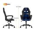 thumbnail image 2 of YRLLENSDAN Gaming Chair Comfy Computer Chair Heavy Duty Gaming Chair Adjustable PU Leather Office Desk Chair Cheap Rolling Gaming Chair Gamer Chair for Adults, Blue (HOU), 2 of 8