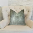 thumbnail image 2 of Plutus 26" x 26" Delicate Alaskan Hawk Handmade Luxury Pillow in White, 2 of 3