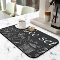 thumbnail image 2 of Diatom Mud Coffee Mat Superior Protection for Countertops - Chalkboard Style, Absorbent, Waterproof - Great for Coffee Bar Stations, 19.5x12in, 2 of 7