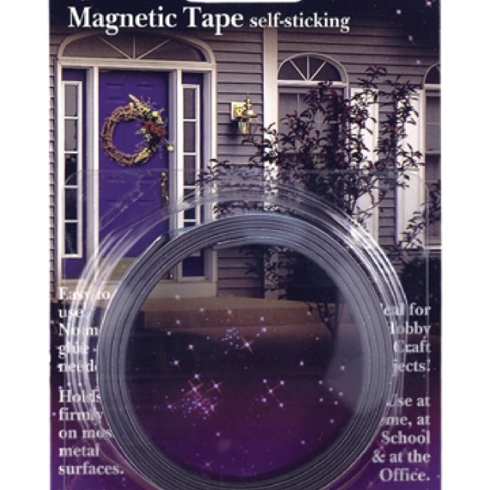 4-Pack Magnetic Tape 1/2 X 30 in Roll Adhesive Magnet Magic Mounts Made In USA 