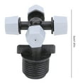 thumbnail image 3 of Micro Spray Sprinkler, Atomization Nozzle, 4-Outlet Nozzle, 1/2" Male Thread Misting Sprinkler, For Greenhouse Humidification Cooling Gardening Watering, 3 of 8
