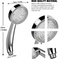 thumbnail image 2 of CQBB LED shower, shower head, light shower nozzle, color shower head, LED hand shower, 7 colors automatic switching, universal, chrome, 2 of 5