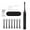 Black, variant on High Frequency Electric Toothbrush for Adults Kids Soft Bristles,Sonic Electric Toothbrush for Adults Battery On with 8 Brush Heads,6 Modes Electric Toothbrush with Bracket and Travel Case