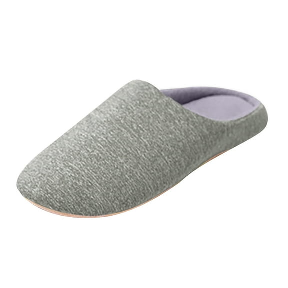 KELINFONG Women's House Slippers Memory Foam Bedroom Shoes Indoor Outdoor Slip on Fuzzy Slippers