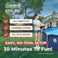 thumbnail image 4 of Coleman Steel Pro 12 ft. x 33 in. Round Metal Frame Above Ground Pool Set, 4 of 9