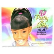 Lusters PCJ Pretty-N-Silky No-Lye Childrens Conditioning Creme Hair Relaxer Kit, Regular, 1 Ea