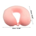 thumbnail image 4 of U Forma Memoria Espuma Almohada, Hogar Viajes Oficina Almohada Cojín, Rosa, 4 of 7