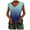 Sky Blue Tank Tops, variant on HAPIMO Shirts for Women V-Neck Tee Shirt Solid Color Casual Comfy Pullover Tops Teen Grils Fashion Clothes Soft Cap Sleeve Womens Summer Tops Gray L