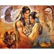 thumbnail image 1 of Cuadros Decorativos Pintura al óleo por números Lobo nativo Lienzo Obra de arte Sala Imagen Decoración JShteea Nuevos Originales, 1 of 8