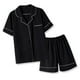 thumbnail image 3 of Ropa de dormir de manga corta, Conjunto de pijama para mujer Conjunto de pijama de dos piezas para mujer Valor inmejorable, 3 of 12