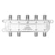 thumbnail image 1 of Divisor de Cable Coaxial Uxcell de 8 Vías, Conector F de 5-2400 MHz, Distribuidor de Señal de Baja Pérdida para TV, Antena de Satélite, Módem, Teatro en Casa, HDTV, CATV, Tono Plateado, 1 of 6