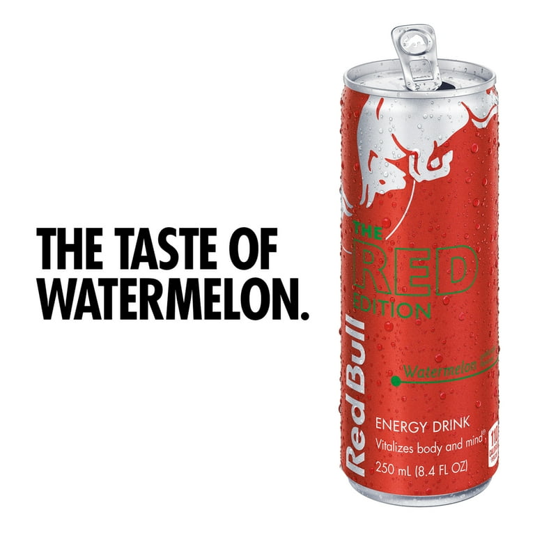 Red Bull Energy Drink, Watermelon Flavor, 12 Fl Oz, Case of