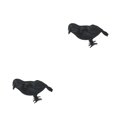 thumbnail image 1 of Inteprter Decoración de cuervo Decoración de cuervo artificial realista de cuero negro para Halloween No.1 2piezas, 1 of 6