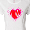 thumbnail image 4 of Inktastic Valentine Red Heart with Dots Women's T-Shirt, 4 of 5