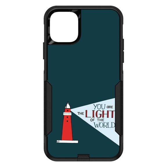 DistinctInk Custom SKIN / DECAL compatible with OtterBox Commuter for iPhone 11 Pro (5.8" Screen) - You Are the Light of the World / Light House