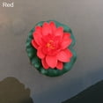 thumbnail image 2 of Mdesiwst Artificial Water Lily Floating Flower Lotus Home Yard Pond Fish Tank Decor, 2 of 8