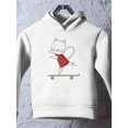 thumbnail image 3 of Cool Cat On Skateboard Hoodie Toddler -Image by Shutterstock,  2 Toddler, 3 of 4