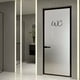 thumbnail image 5 of Inteprter Decoración funcional negra, diseños versátiles, letrero de puerta de WC de doble cara, fácil de instalar, Premium Juegos de accesorios de baño, 5 of 6